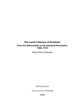 The Laird's Houses of Scotland