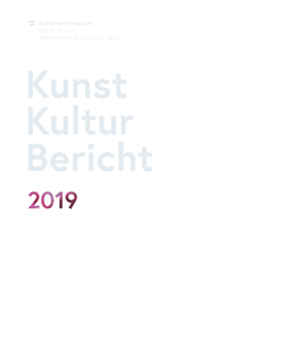 BMKÖS Kunst- Und Kulturbericht 2019