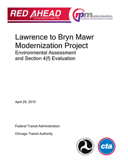 Lawrence to Bryn Mawr Modernization Project Environmental Assessment and Section 4(F) Evaluation