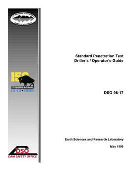 Standard Penetration Test Driller's / Operator's Guide DSO-98-17