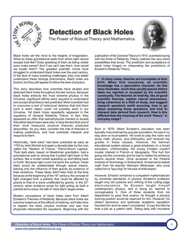 Detection of Black Holes