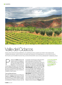 Valle Del Cidacos POR EL RÍO CIDACOS DESCUBRIMOS LAS TIERRAS ALTAS AL NORTE DE SORIA Y SEGUIMOS POR TIERRAS RIOJANAS