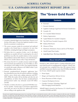 The “Green Gold Rush”