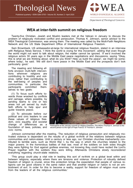 WEA Theological News 2/2020