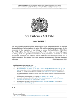 Sea Fisheries Act 1968