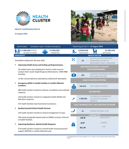 HEALTH CLUSTER BULLETIN # 8 31 August