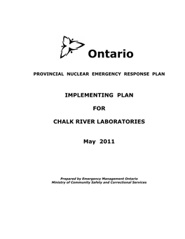 IMPLEMENTING PLAN for CHALK RIVER LABORATORIES May 2011
