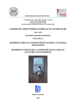 Communication Interculturelle Et Littérature Nr