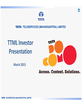 TTML Investor Presentation
