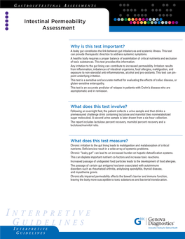 Intestinal Permeability Interp Guide