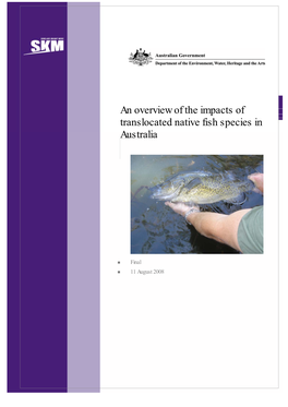 An Overview of the Impacts of Translocated Native Fish Species in Australia