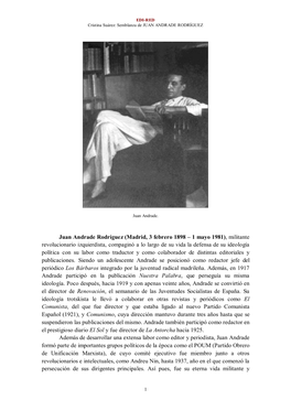 Pdf Juan Andrade Rodríguez (Madrid, 1898-1981) [Semblanza]