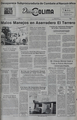 Malos Manejos En Aserradero El Terrero