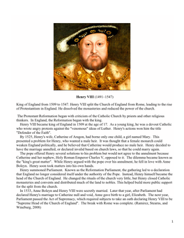 Henry VIII (1491–1547)