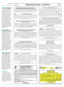 13 Edital – Desmembramento Prefeitura Municipal De Xaxim