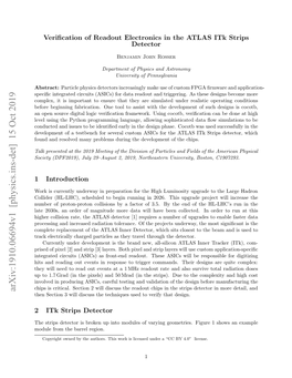 Verification of Readout Electronics in the ATLAS Itk Strips Detector