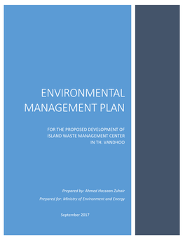 Environmental Management Plan