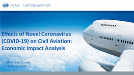 (COVID-19) on Civil Aviation: Economic Impact Analysis