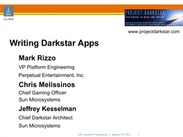 Project Darkstar (2007)