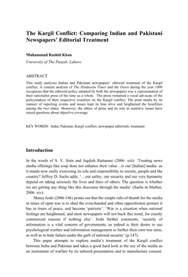 Comparing Indian and Pakistani Newspapers' Editorial Treatment