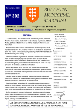 Bulletin Municipal Marpent