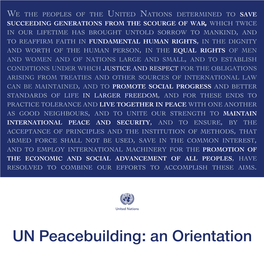 UN Peacebuilding