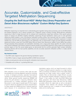 Accurate, Customizable, and Cost-Effective Targeted Methylation Sequencing