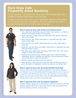 Store Dress Code Frequently Asked Questions