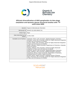 Efficient Diversification of GM3 Ganglioside Via Late-Stage Sialylation and Dynamic Glycan Structural Studies with 19F Solid-State NMR