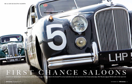 First Chance Saloons Saloon Car Racing Began at Silverstone Nearly 60 Years Ago