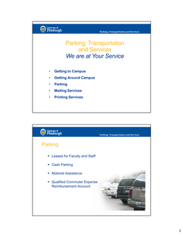 Parking & Transportation Services