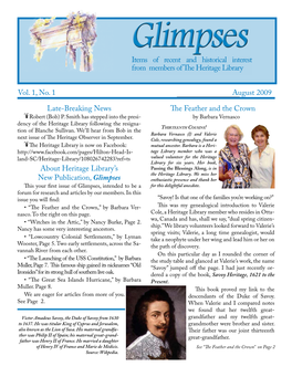 Glimpses, August 2009