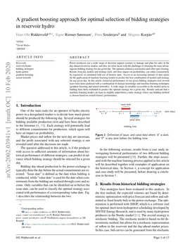 A Gradient Boosting Approach for Optimal Selection of Bidding Strategies in Reservoir Hydro