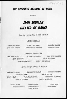 Jean Erdman Theater of Dance
