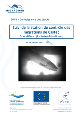 Suivi De La Station De Contrôle Des Migrations De Castet Gave D'ossau (Pyrénées-Atlantiques)