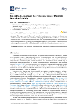 Smoothed Maximum Score Estimation of Discrete Duration Models