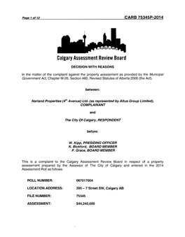 Calgary Assessment Review Board