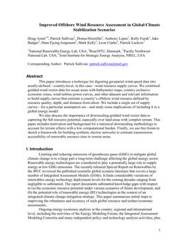 Improved Offshore Wind Resource Assessment in Global Climate Stabilization Scenarios