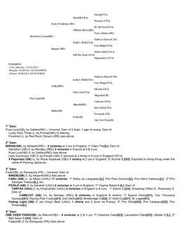 Pure Luck(GB), by Galileo(IRE) – Unraced