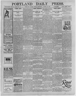Portland Daily Press: August 26, 1895