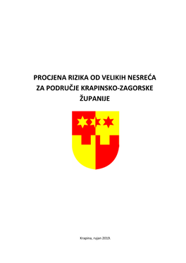 Procjena Rizika Od Velikih Nesreća Za Područje Krapinsko‐Zagorske Županije