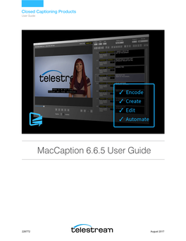 Maccaption 6.6.5 User Guide