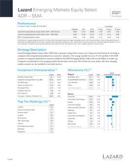 Emerging Markets Equity Select 2Q21 ADR – SMA Factsheet