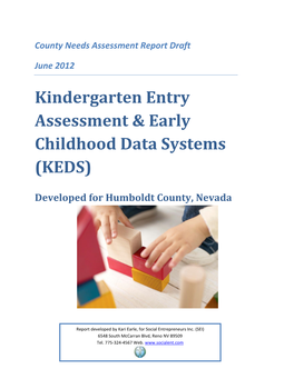 Kindergarten Entry Assessment & Early Childhood Data Systems