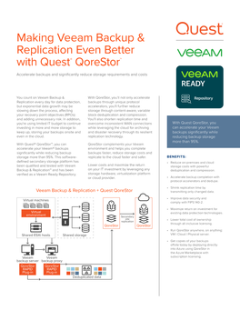 Take Veeam Backups to the Next Level with Qorestor