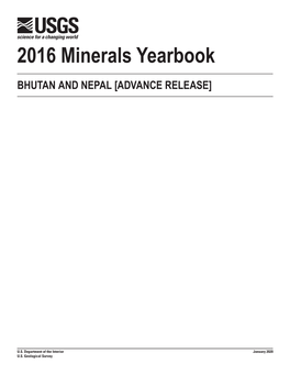 The Mineral Industries of Bhutan and Nepal in 2016