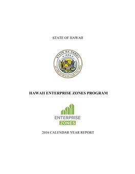 Hawaii Enterprise Zones Program
