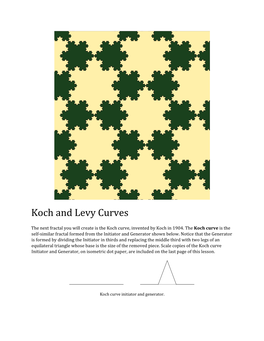 Koch and Levy Curves