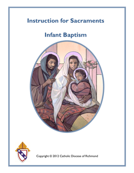 Instruction for Sacraments Infant Baptism