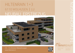 Hiltenrain 1+3 6110 Wolhusen I Lu Neubau Erstbezug